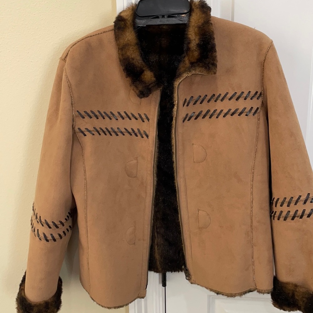 Suede Reversible Jacket Never Worn - image 1